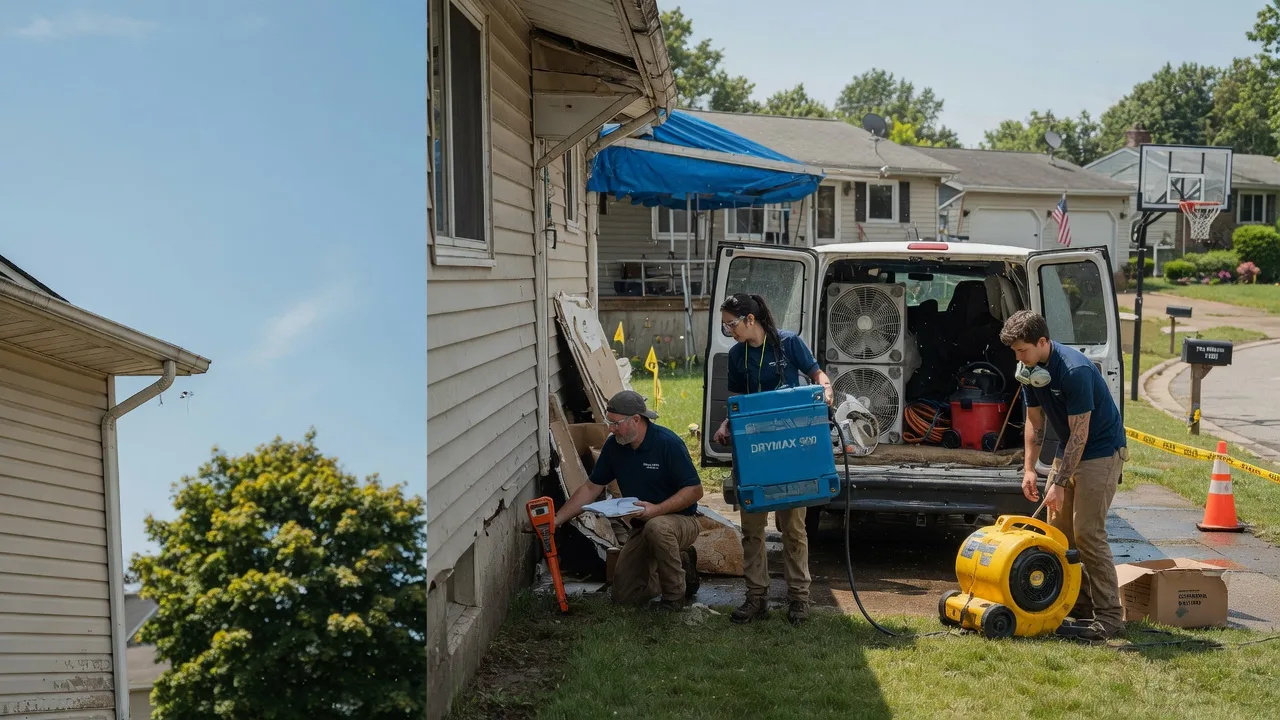 Ceiling Leak Cleanup in Coventry, RI near me